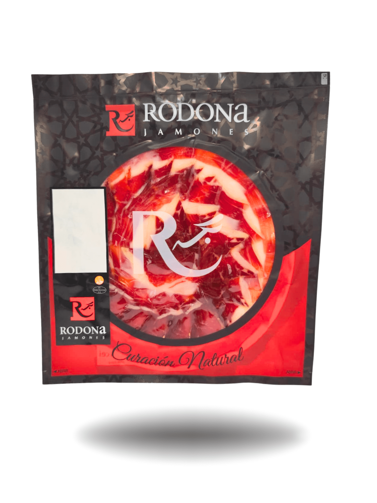Lonchas de jamón de cebo ibérico 50% Jamones Rodona cortadas