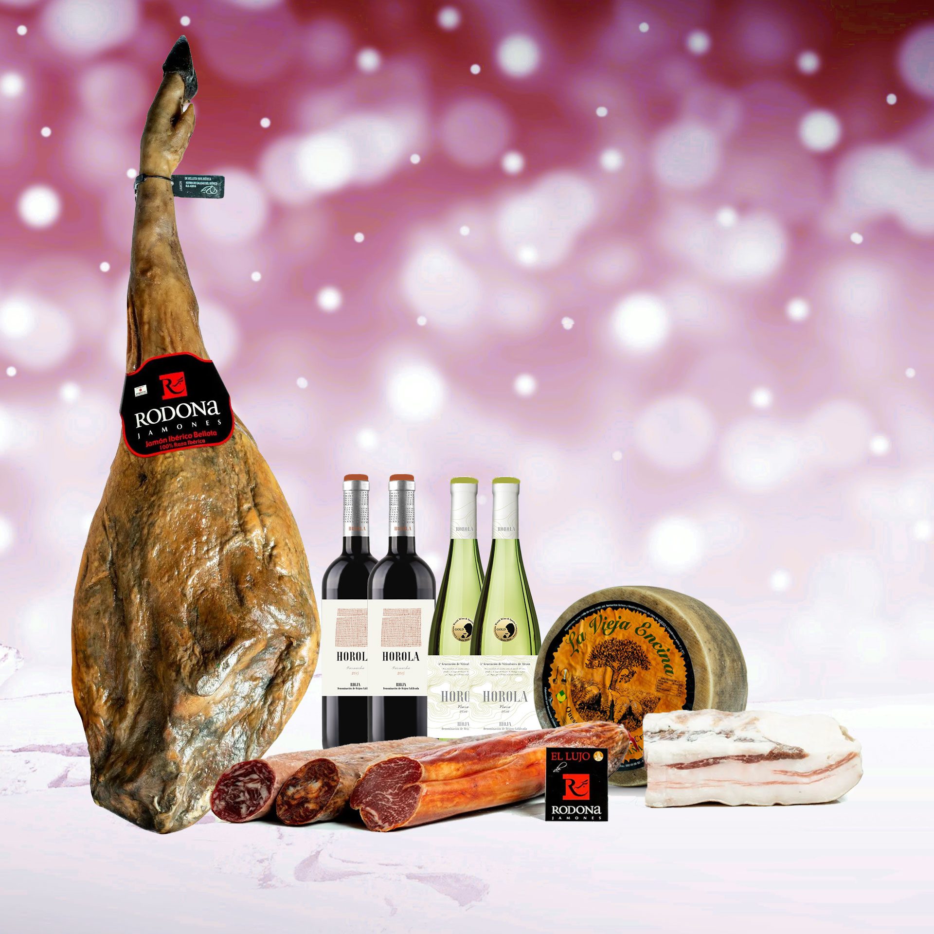 Lote Jamón 100% vino