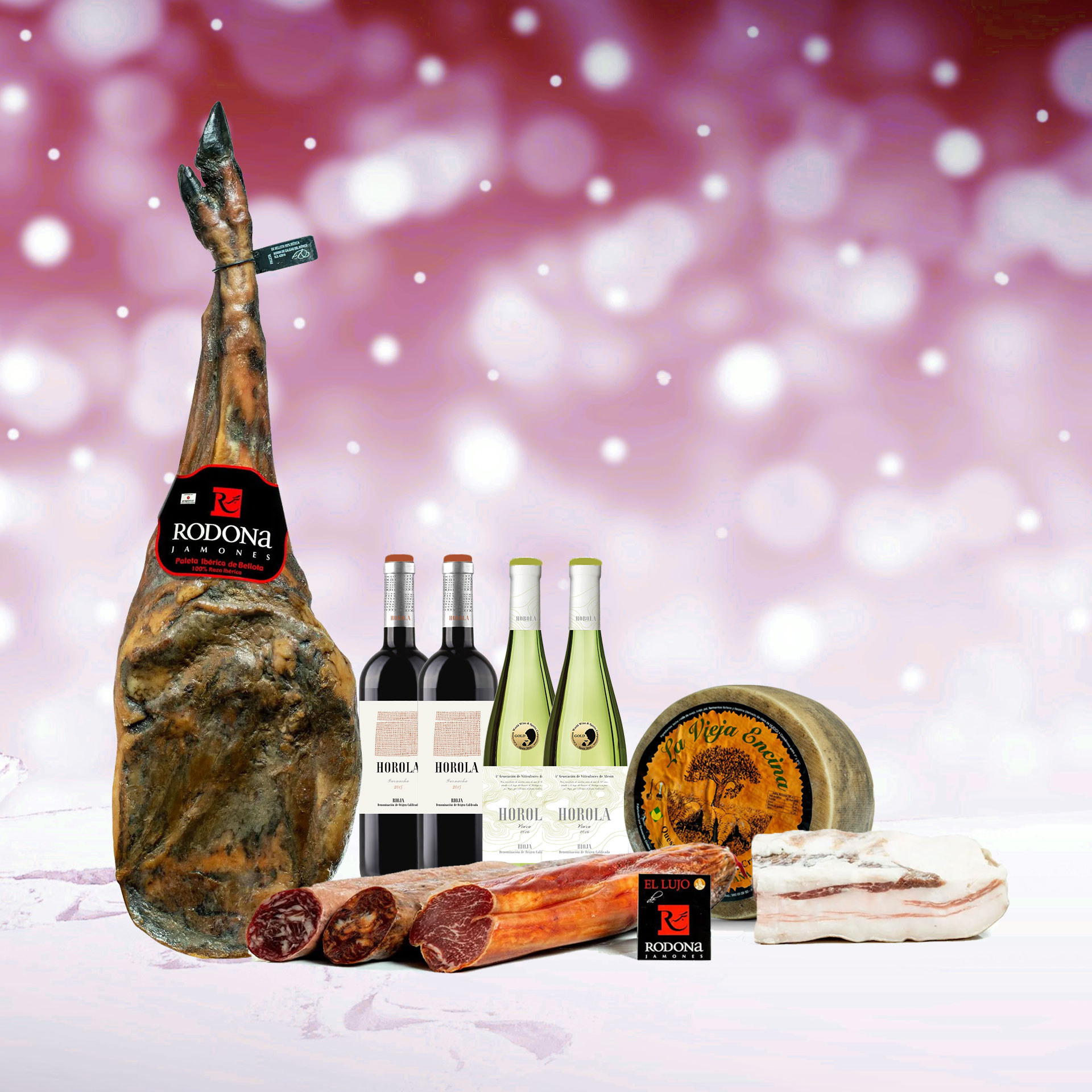 Lote Paleta 100% Bellota vino